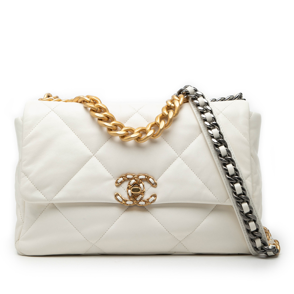 Pre-Loved Chanel Large Lambskin 19 Flap